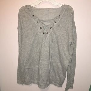 Gray pull over